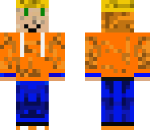 kid with orange hoodie