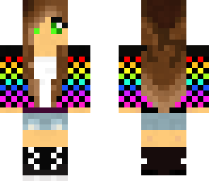 edited rainbow girl