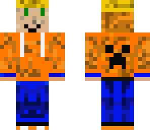 kid with orange hoodie