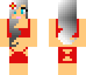 a swimming girl