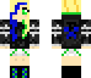 cute blue and green girl