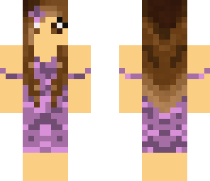 purple flower girl