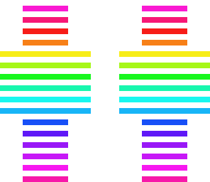 rainbow stripes