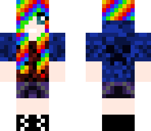 dat human rainbow dash with a creeper