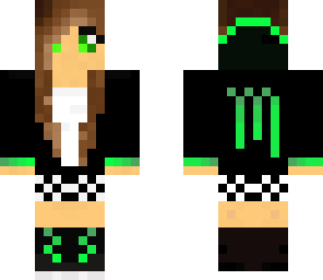 edited brunette monster hoodie