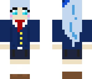 blue school girl