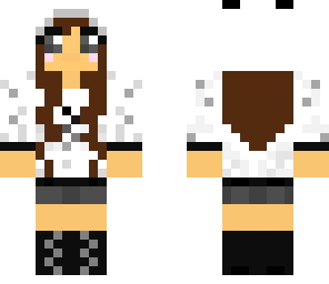 brunette panda girl