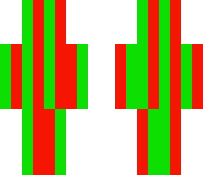 red and green
