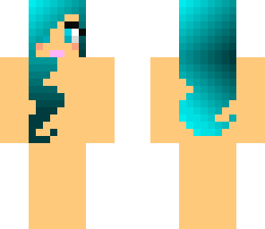 blue hair girl base