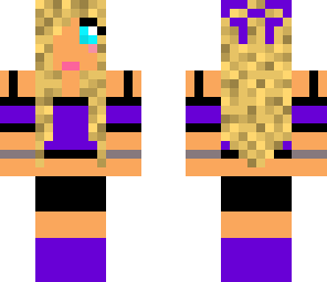 indigo girl with bow