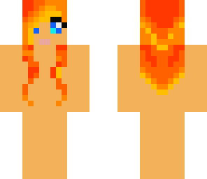 fire-haired girl template