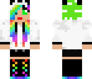 rainbow hair girl improved