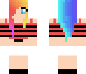 rainbow hair girl