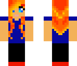 fire hair with clothes
