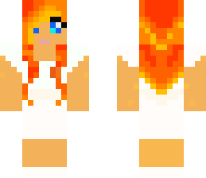 fire haired girl with clothes