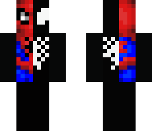 half black suited spider-man