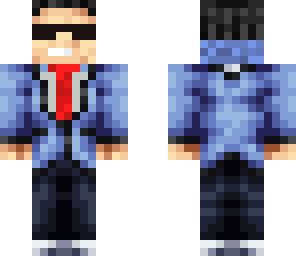 psy with hoodie and tie