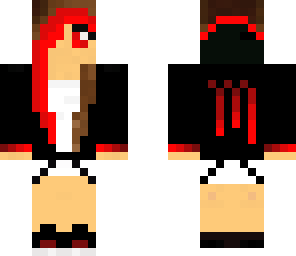 red monster hoodie girl