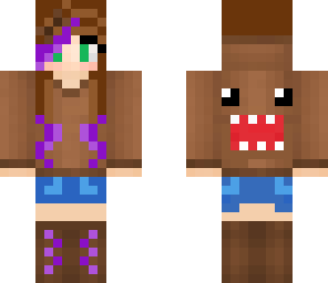 purple domo girl