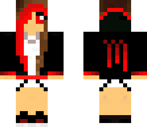 red monster hoodie girl