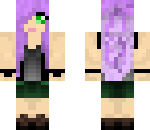 purple hair girl