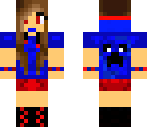 red and blue girl