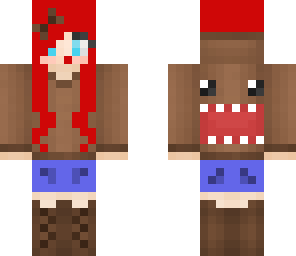 red haired cutie domo girl