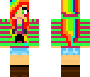cute rainbow girl