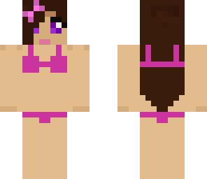 pink bikini girl