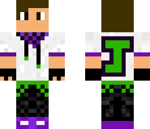 green and purple cool dude
