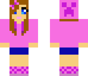 creeper hodie girl