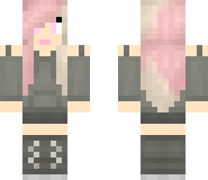 scene girl pink