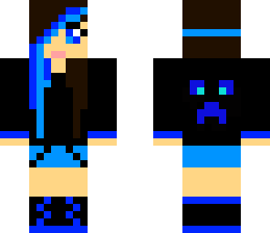 blue creeper girl