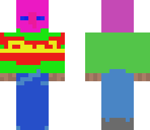 multi coloured man