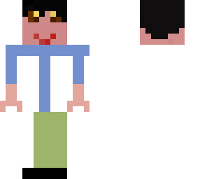 3d head stick man