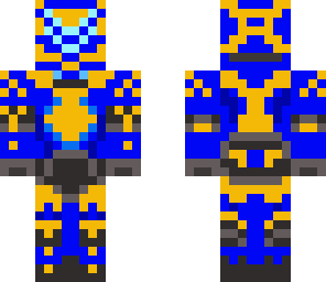 halo 4 blue and yellow venator armor 3