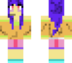 purple haired girl