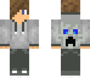 teen grey hoodie creeper