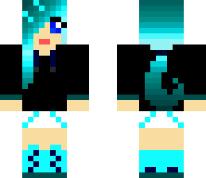 icy blue girl