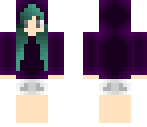 purple hoodie girl