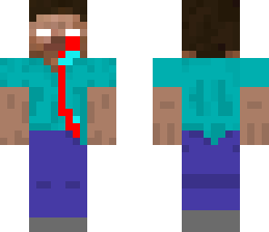 herobrine crying blood