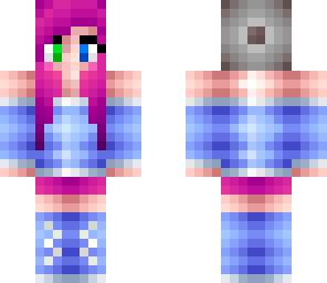 cute pink haired girl