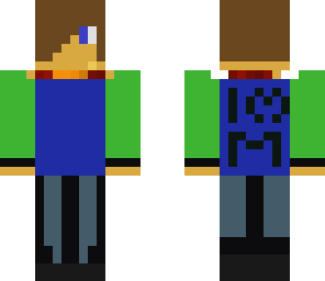 the i love minecraft - childrens skin