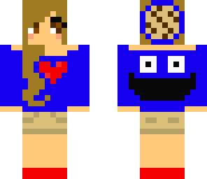 cute cookie monster girl