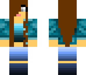 girl with blue gradient top
