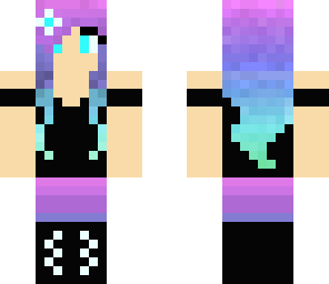 purple winter girl