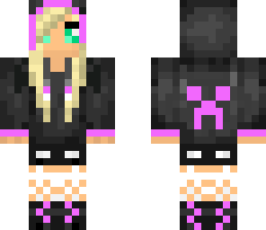 creeper girl in hoddie