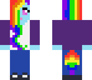 rainbow dash with clothes