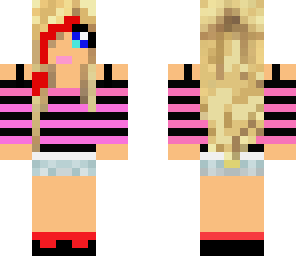 pretty in pink and red girl re uploaded