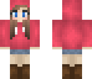 creeper head hoodie girl